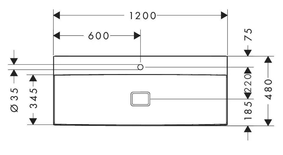 Hansgrohe - Xevolos E - Mosdó - 61112450 – 2. kép