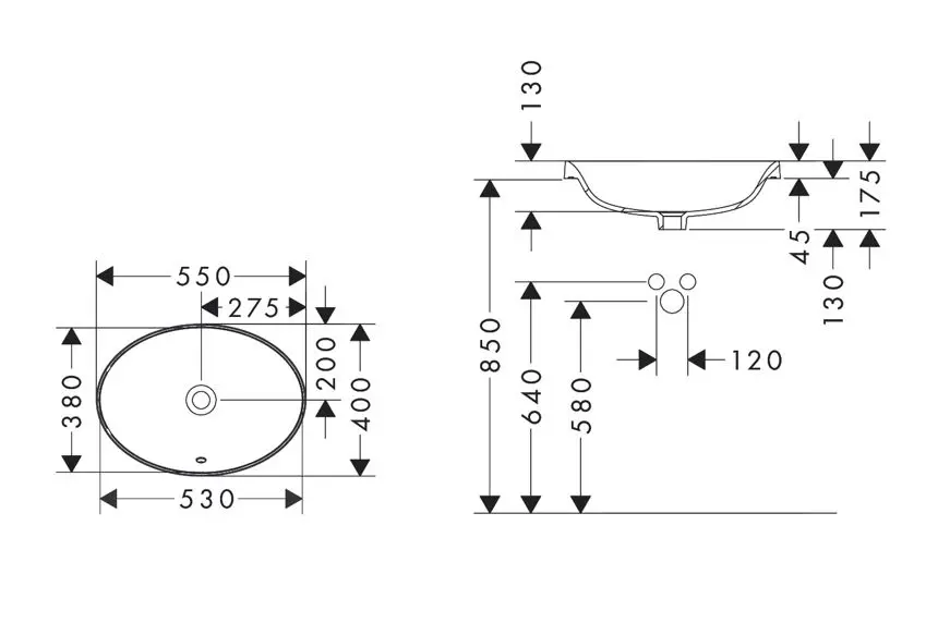 Hansgrohe - Xuniva D - Mosdó - 60156450 – 2. kép