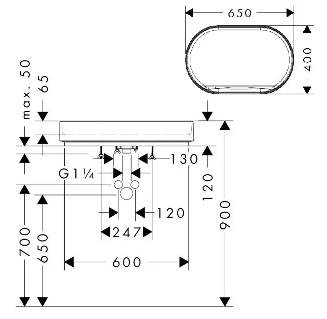 Hansgrohe - Xuniva Evo U - Mosdó - 60325450 – 2. kép