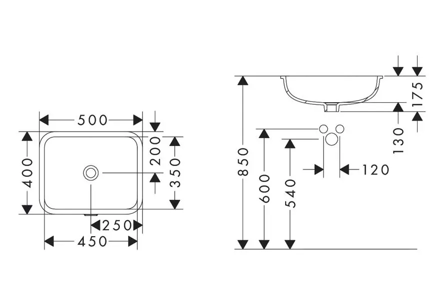 Hansgrohe - Xuniva Q - Mosdó - 61052450 – 2. kép