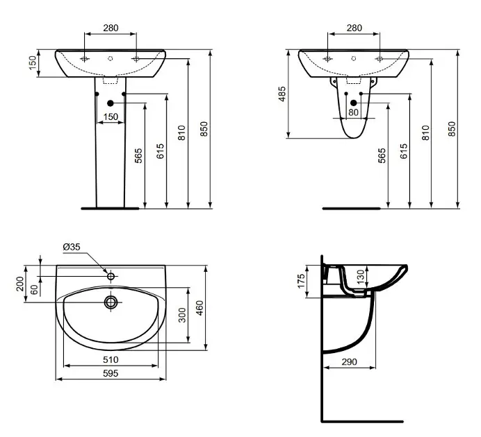 Ideal Standard - Alpha - Mosdó - R027401 – 2. kép