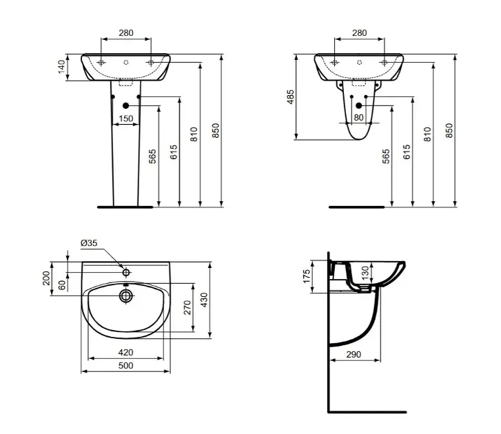 Ideal Standard - Alpha - Mosdó - W331201 – 2. kép