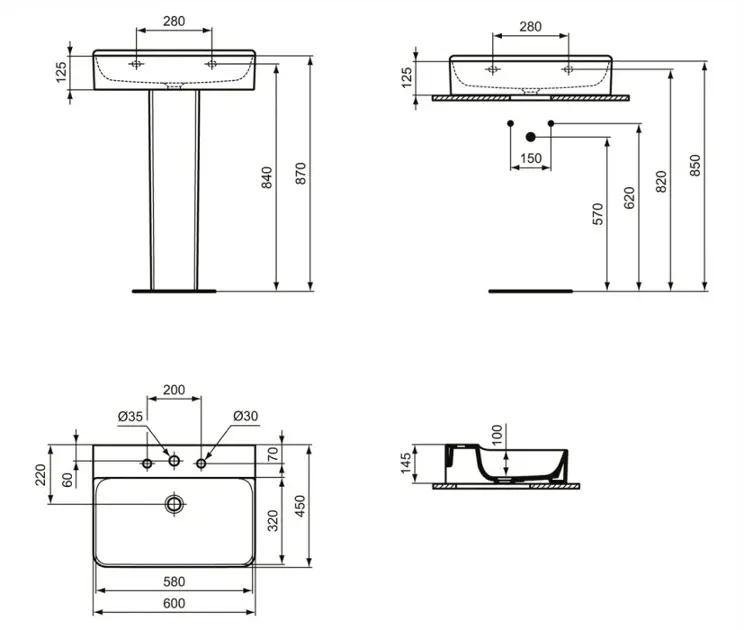 Ideal Standard - Conca Ceram - Mosdó - T379101 – 2. kép