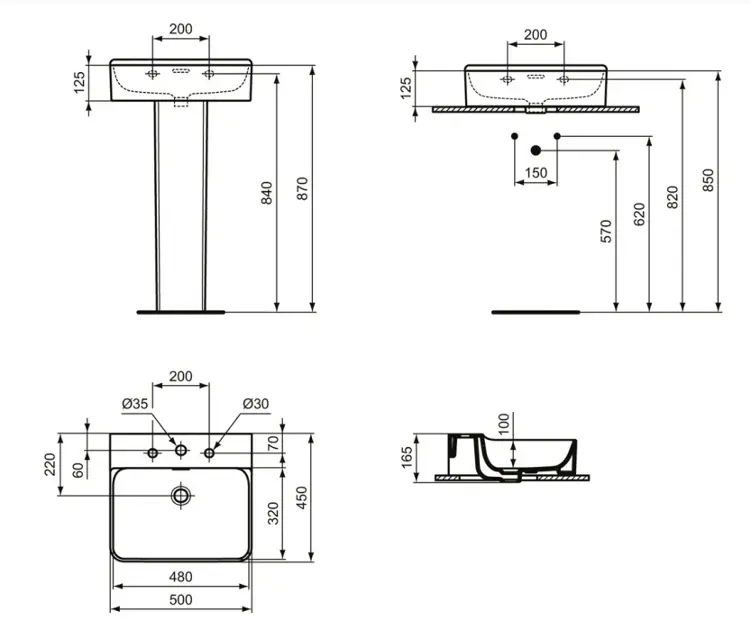 Ideal Standard - Conca Ceram - Mosdó - T381301 – 2. kép