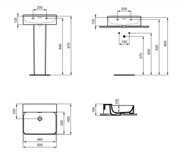 Ideal Standard - Conca Ceram - Mosdó - T381401 – 2. kép