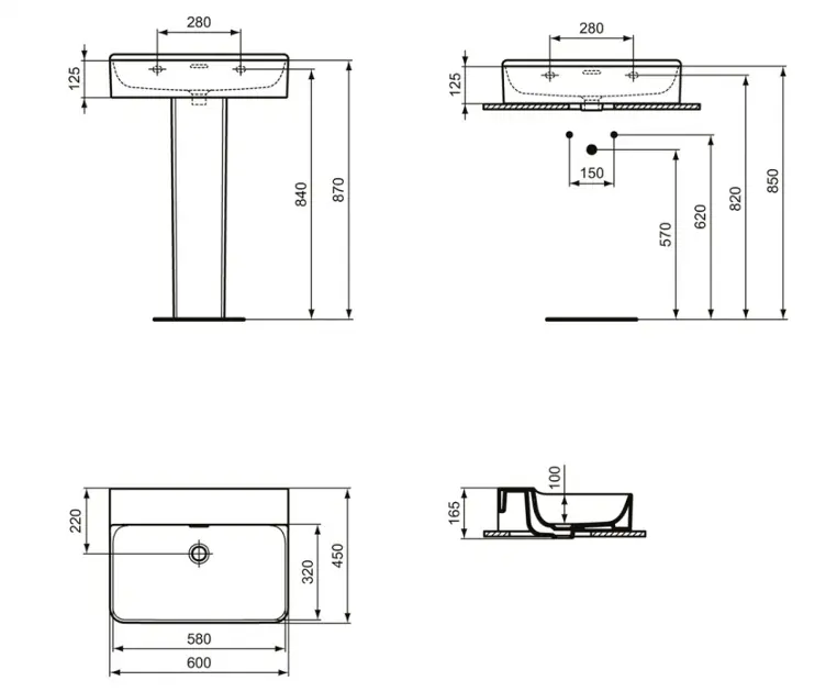 Ideal Standard - Conca Ceram - Mosdó - T382201 – 2. kép