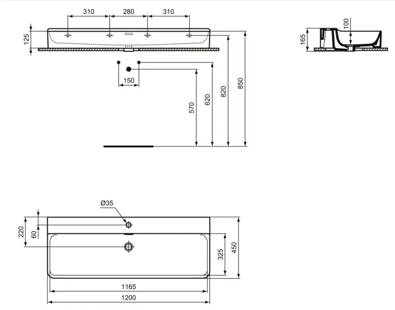 Ideal Standard - Conca Ceram - Mosdó - T383801 – 2. kép