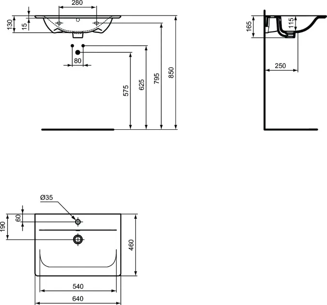 Ideal Standard - Connect Air - Mosdó - E0289V3 – 2. kép