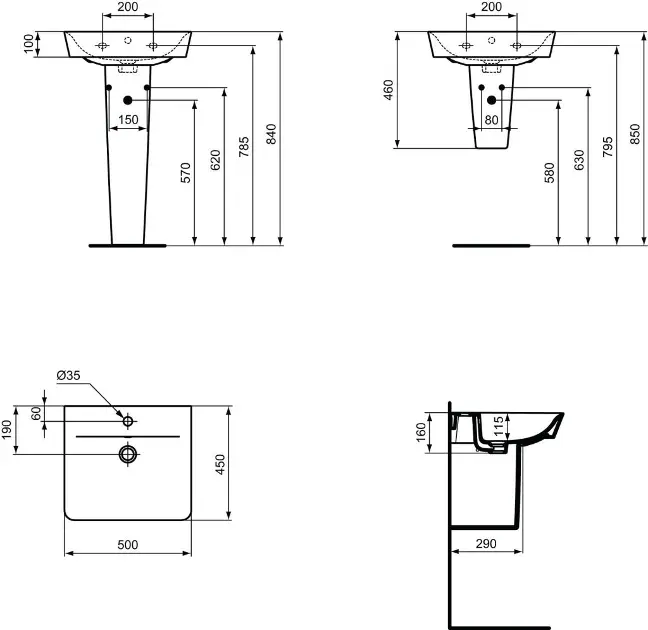 Ideal Standard - Connect Air - Mosdó - E030101 – 2. kép