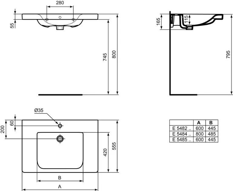 Ideal Standard - Connect Freedom - Mosdó - E548201 – 2. kép