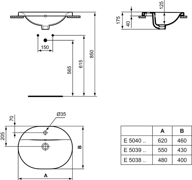Ideal Standard - Connect - Mosdó - E503901 – 2. kép