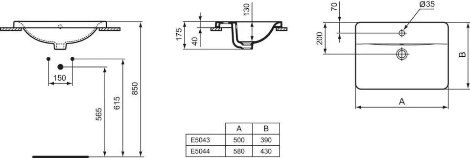Ideal Standard - Connect - Mosdó - E504301 – 2. kép