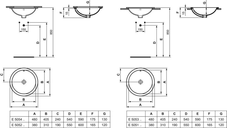 Ideal Standard - Connect - Mosdó - E505201 – 2. kép