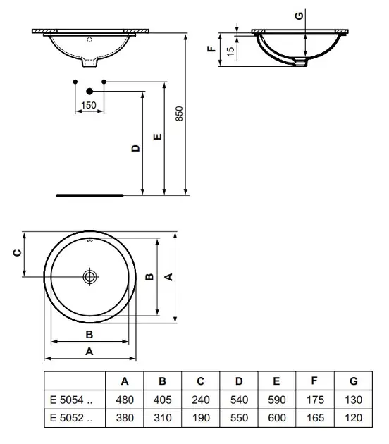 Ideal Standard - Connect - Mosdó - E505401 – 2. kép