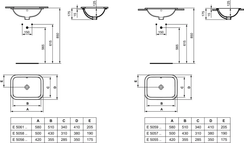 Ideal Standard - Connect - Mosdó - E505901 – 2. kép