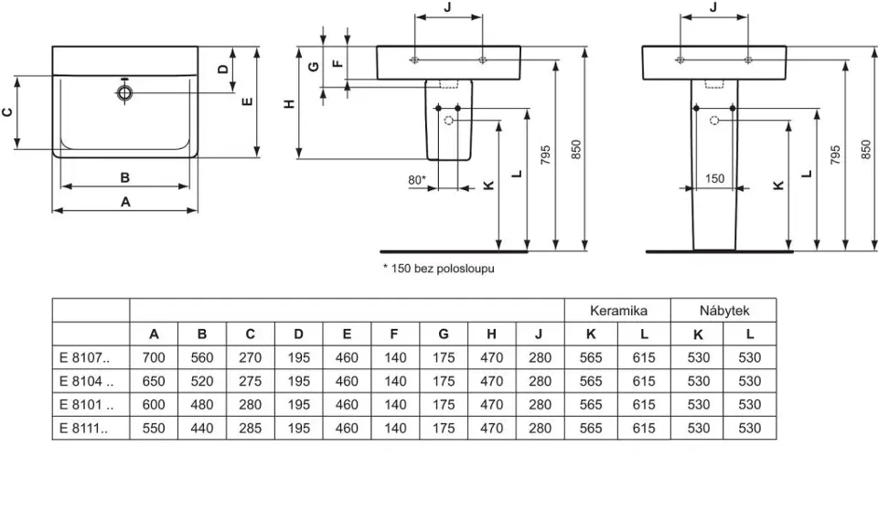 Ideal Standard - Connect - Mosdó - E8102MA – 2. kép