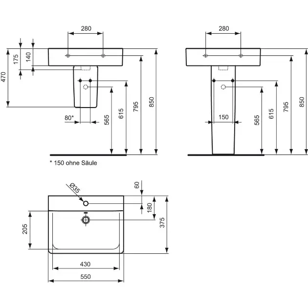 Ideal Standard - Connect Space - Mosdó - E714001 – 2. kép