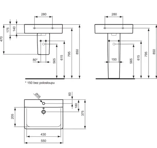 Ideal Standard - Connect Space - Mosdó - E7140MA – 2. kép