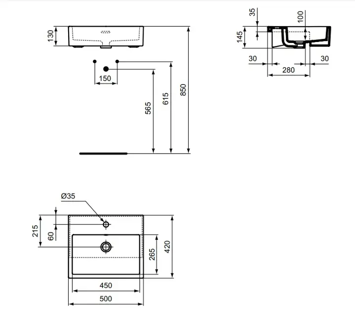 Ideal Standard - Extra - Mosdó - T373501 – 2. kép