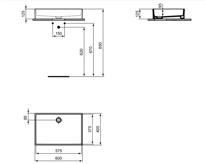 Ideal Standard - Extra - Mosdó - T374001 – 2. kép