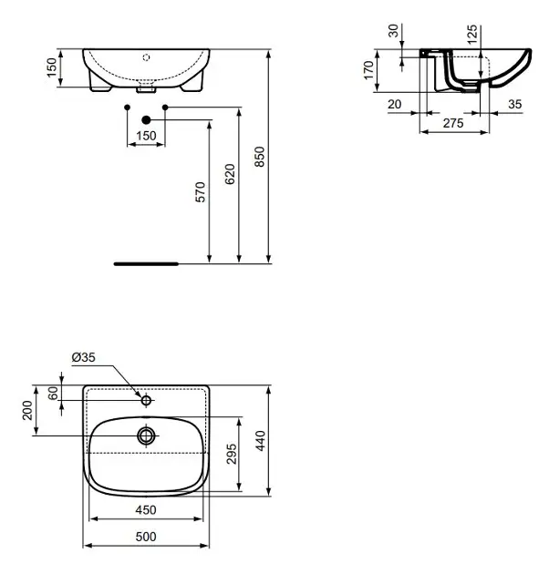 Ideal Standard - i.Life A - Mosdó - T451701 – 2. kép