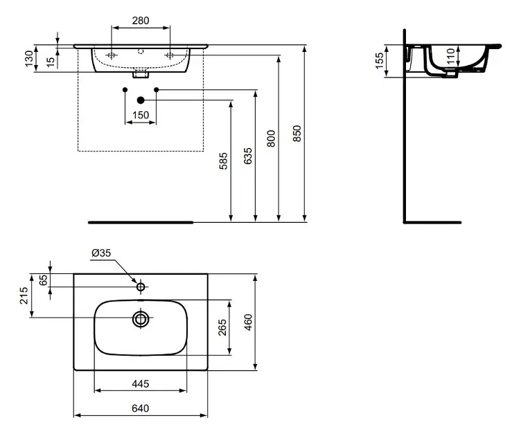 Ideal Standard - i.Life A - Mosdó - T461901 – 2. kép