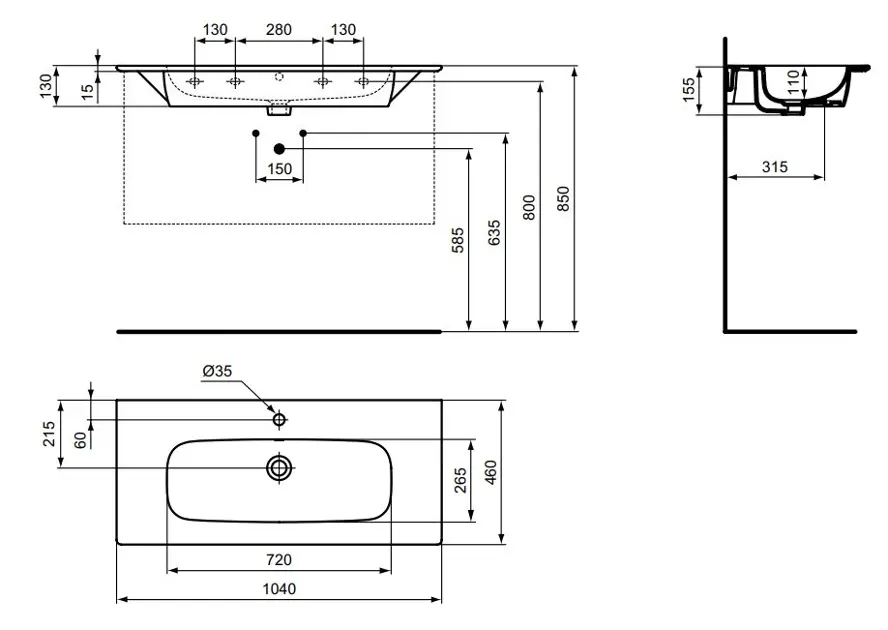 Ideal Standard - i.Life A - Mosdó - T462101 – 2. kép