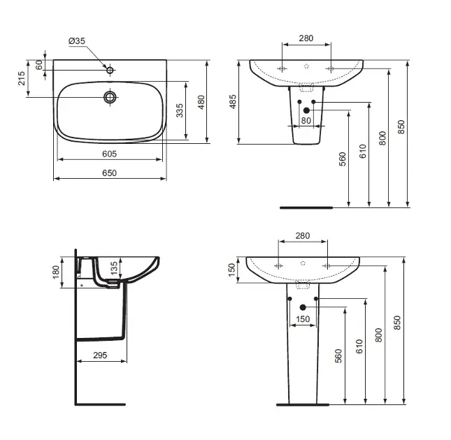 Ideal Standard - i.Life A - Mosdó - T470401 – 2. kép