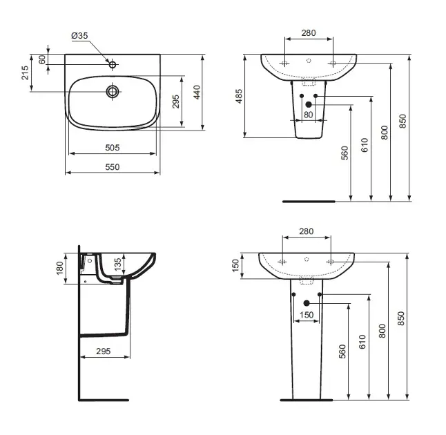 Ideal Standard - i.Life A - Mosdó - T470601 – 2. kép
