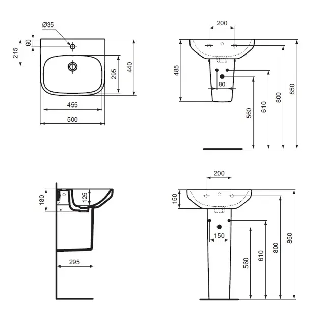 Ideal Standard - i.Life A - Mosdó - T470701 – 2. kép