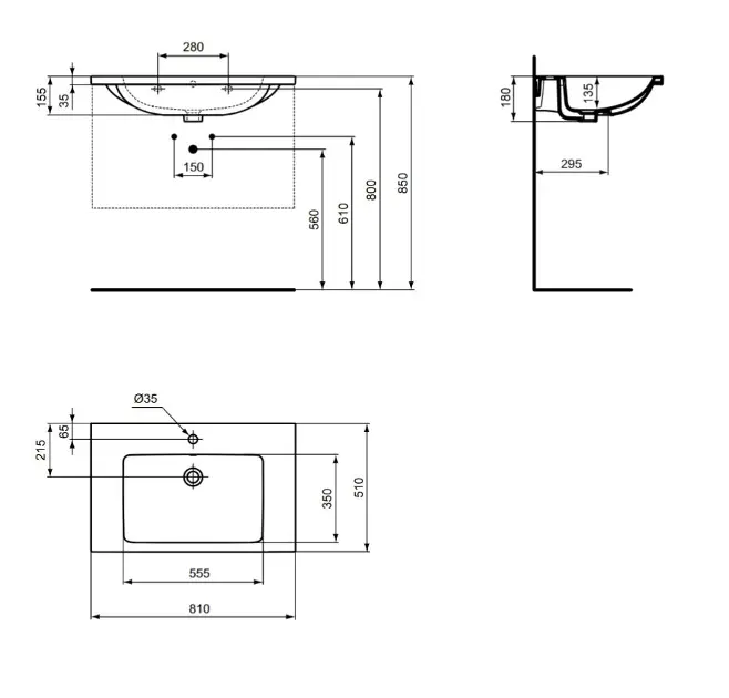 Ideal Standard - i.Life B - Mosdó - T460401 – 2. kép
