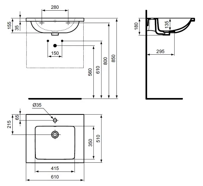 Ideal Standard - i.Life B - Mosdó - T460558 – 2. kép