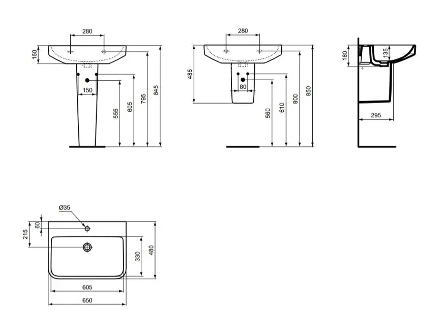 Ideal Standard - i.Life B - Mosdó - T460601 – 2. kép