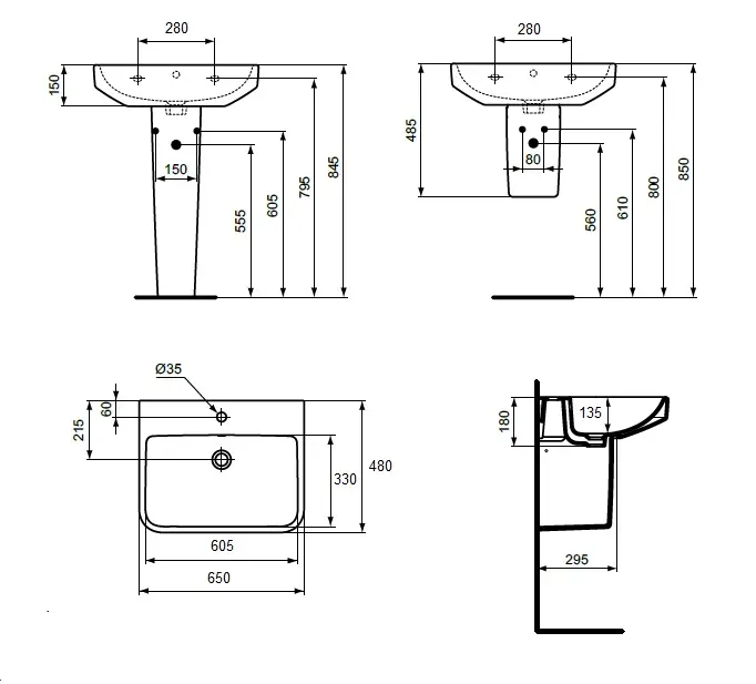 Ideal Standard - i.Life B - Mosdó - T4606HY – 2. kép