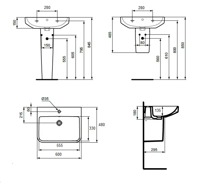 Ideal Standard - i.Life B - Mosdó - T4607HY – 2. kép