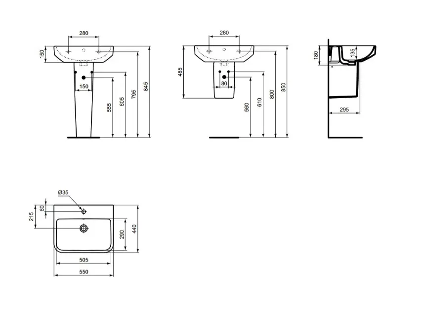 Ideal Standard - i.Life B - Mosdó - T460801 – 2. kép