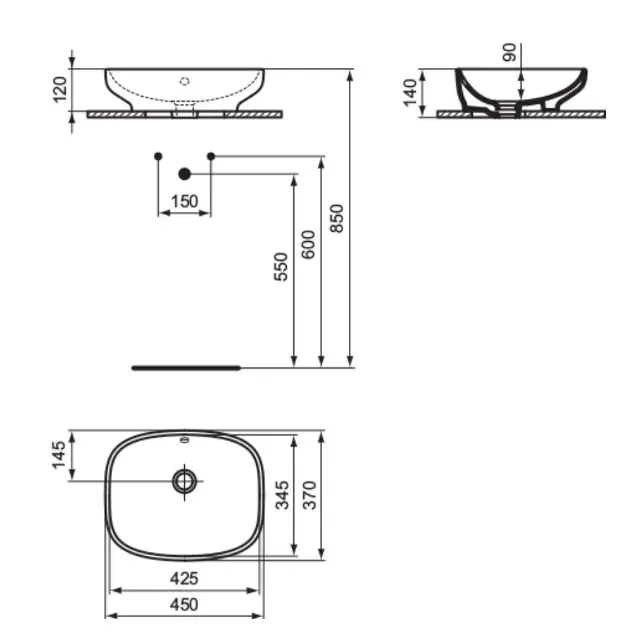 Ideal Standard - i.Life B - Mosdó - T509201 – 2. kép