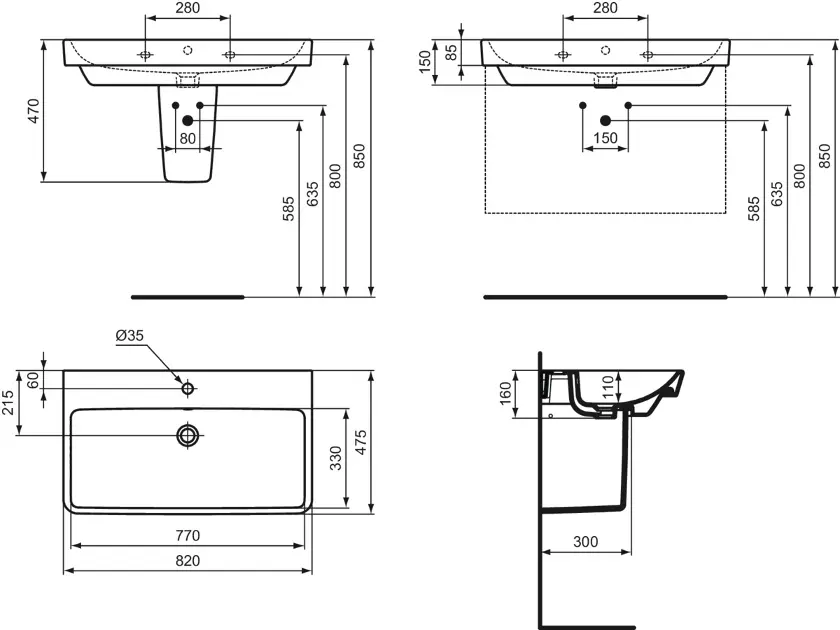Ideal Standard - i.Life B - Mosdó - T571601 – 2. kép