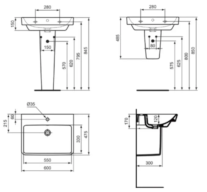 Ideal Standard - i.Life B - Mosdó - T571701 – 2. kép
