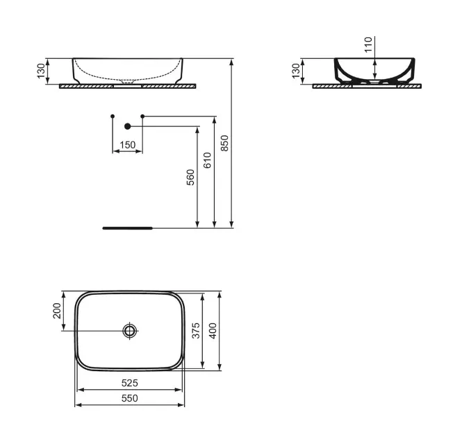 Ideal Standard - i.Life B - Mosdó - T572801 – 2. kép