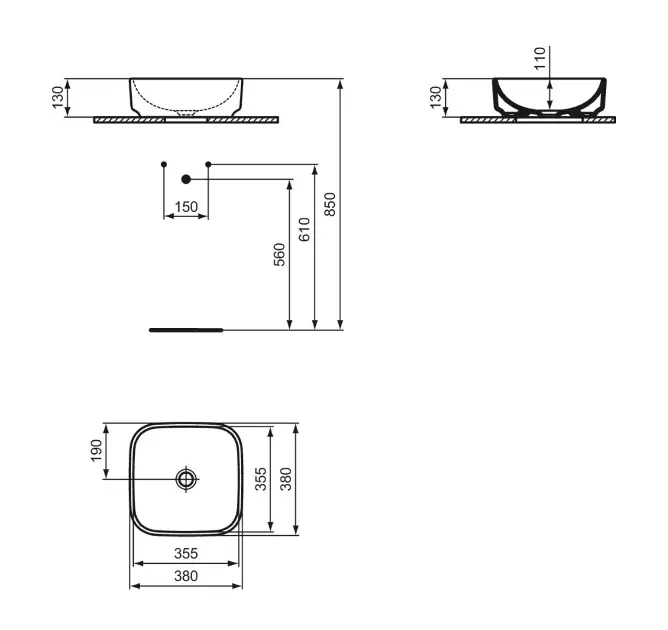 Ideal Standard - i.Life B - Mosdó - T573001 – 2. kép