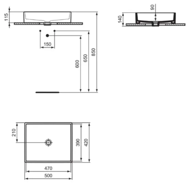 Ideal Standard - i.Life B - Mosdó - T573801 – 2. kép