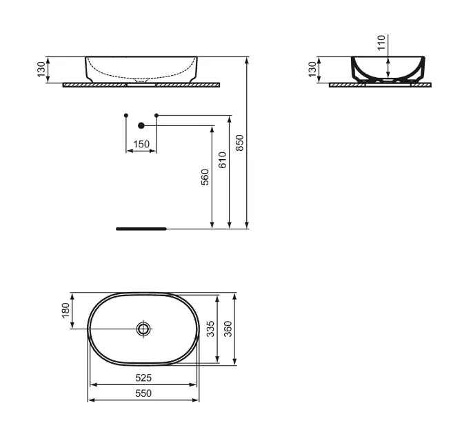 Ideal Standard - i.Life O - Mosdó - T573201 – 2. kép
