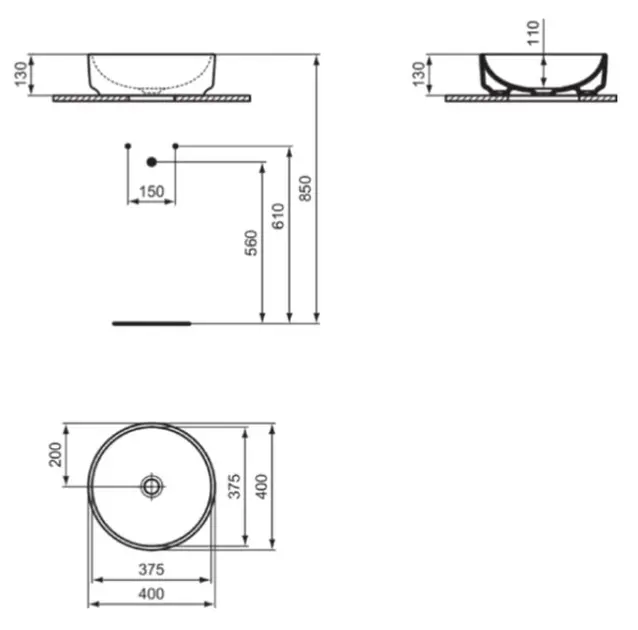 Ideal Standard - i.Life O - Mosdó - T573301 – 2. kép