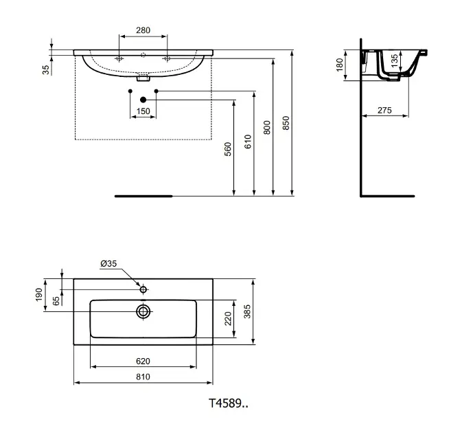Ideal Standard - i.Life S - Mosdó - T458901 – 2. kép