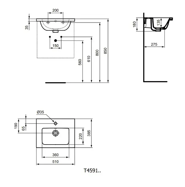 Ideal Standard - i.Life S - Mosdó - T459101 – 2. kép