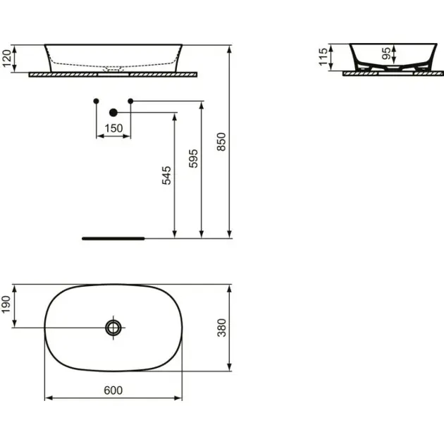 Ideal Standard - Ipalyss - Mosdó - E139601 – 2. kép