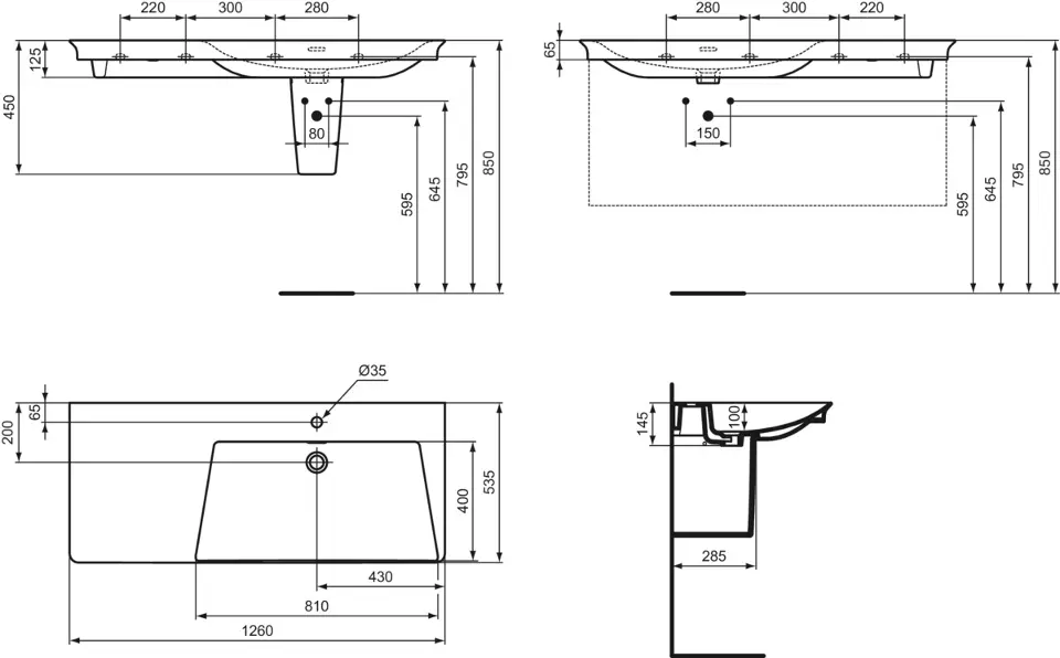 Ideal Standard - La Dolce Vita - Mosdó - E263301 – 2. kép