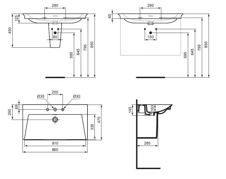 Ideal Standard - La Dolce Vita - Mosdó - E267601 – 2. kép