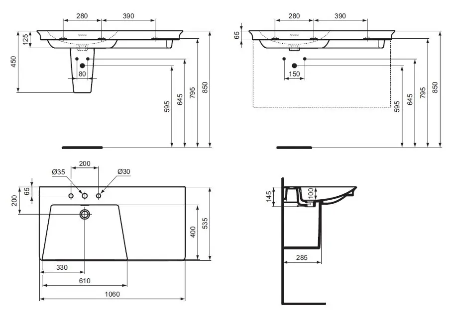 Ideal Standard - La Dolce Vita - Mosdó - E267801 – 2. kép